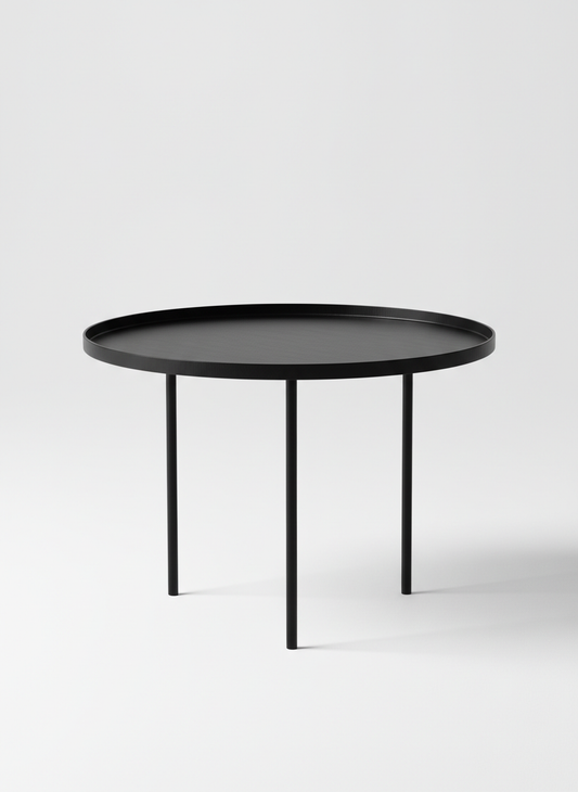 Black Round Coffee Table