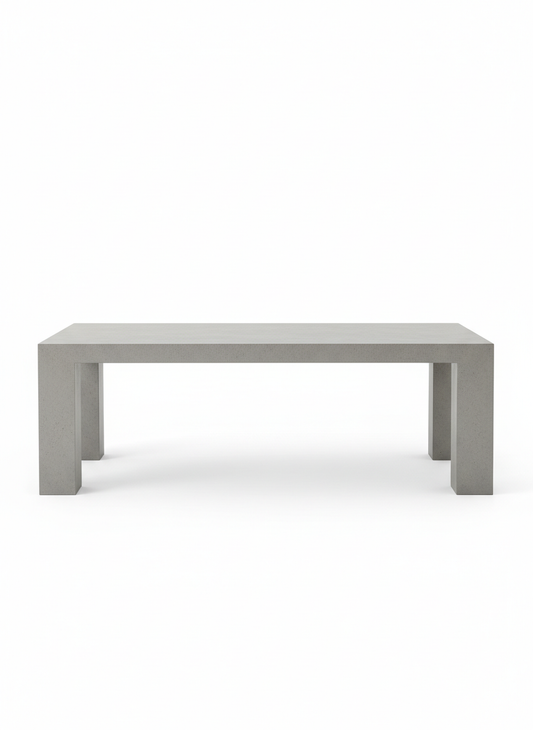 Gray Rectangular Dining Table