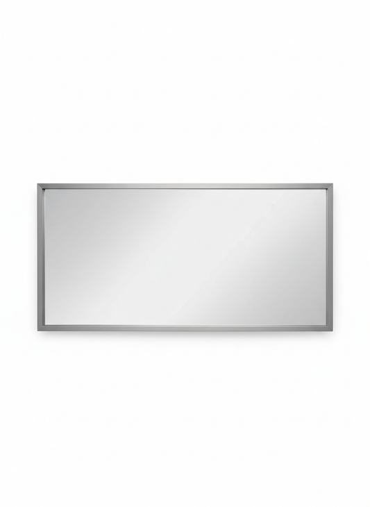 Gray Rectangular Frame Mirror